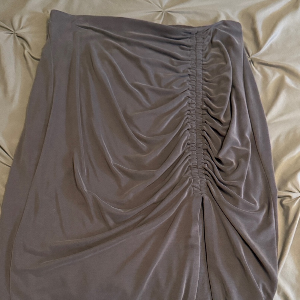 Ruched Dark Gray Women’s Skirt